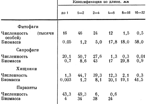 Таблица 13. Численность и биомасса живых насекомых на люцерновом поле